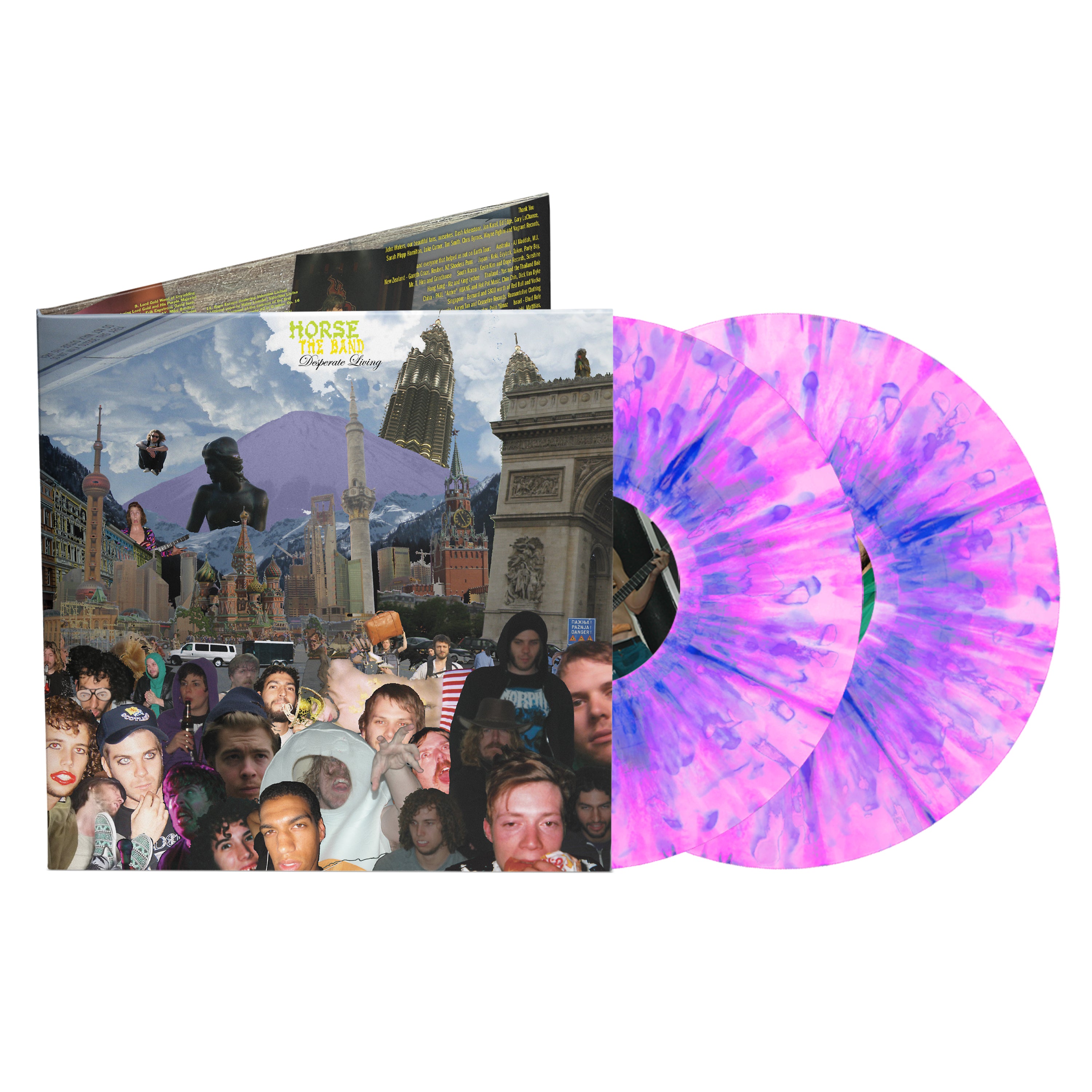 Hot Pink and Blue Splatter (300)